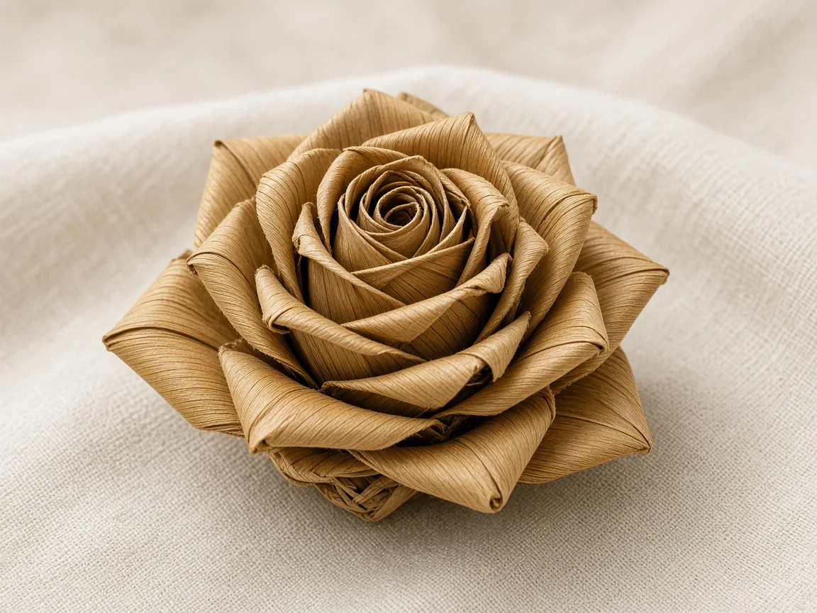 Palm leaf rose